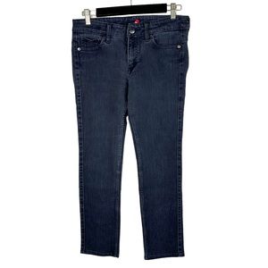Uniqlo Black Skinny Fit Straight Mid Rise Jeans